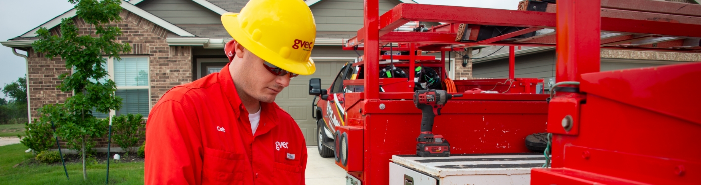 Technician Installing Internet